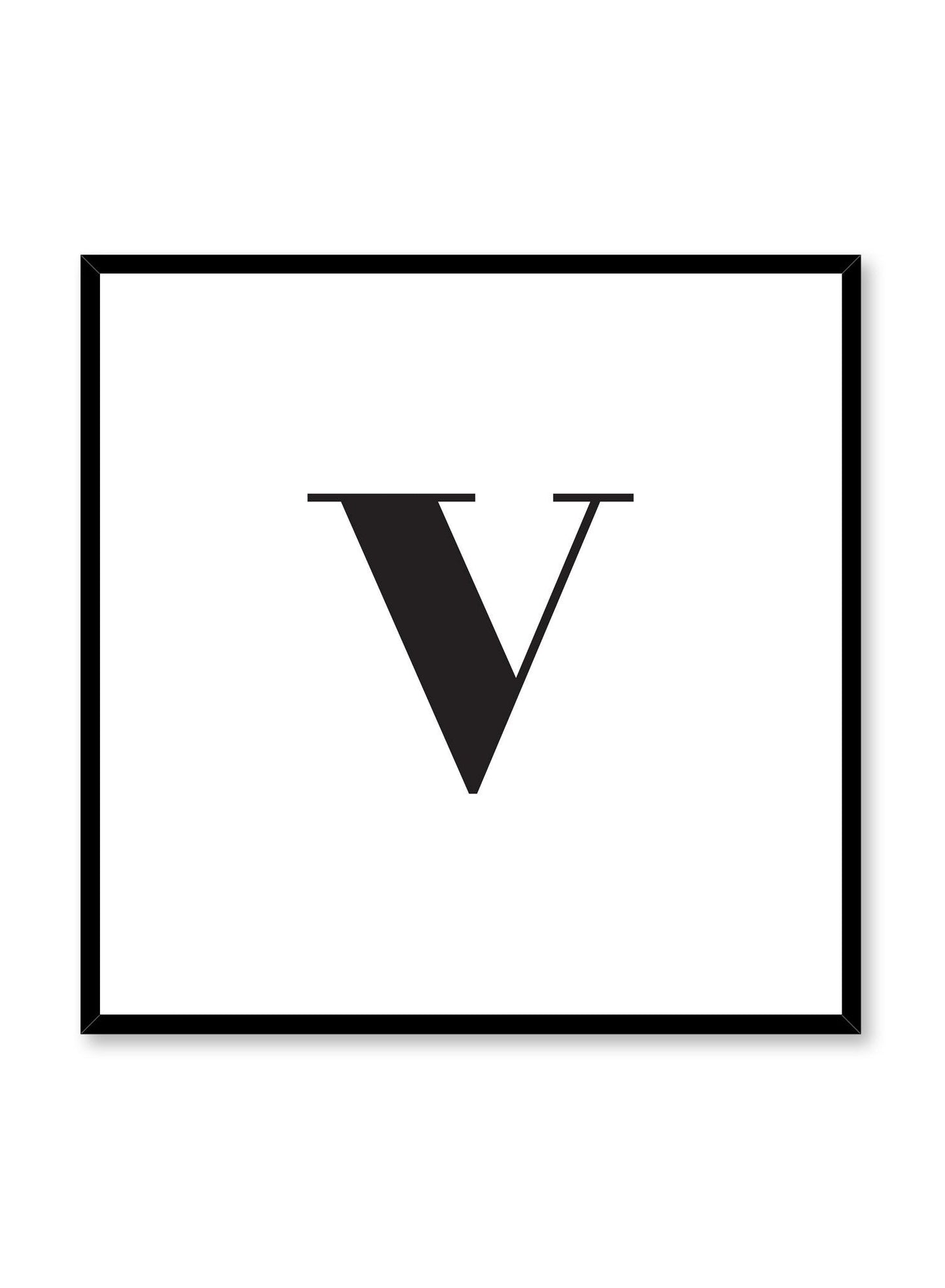 Lowercase Letter V, Poster