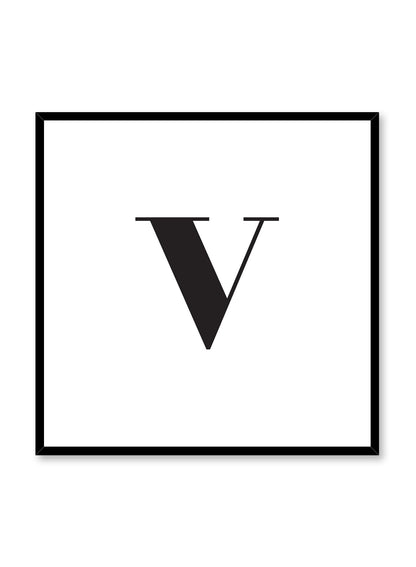 Lowercase Letter V, Poster