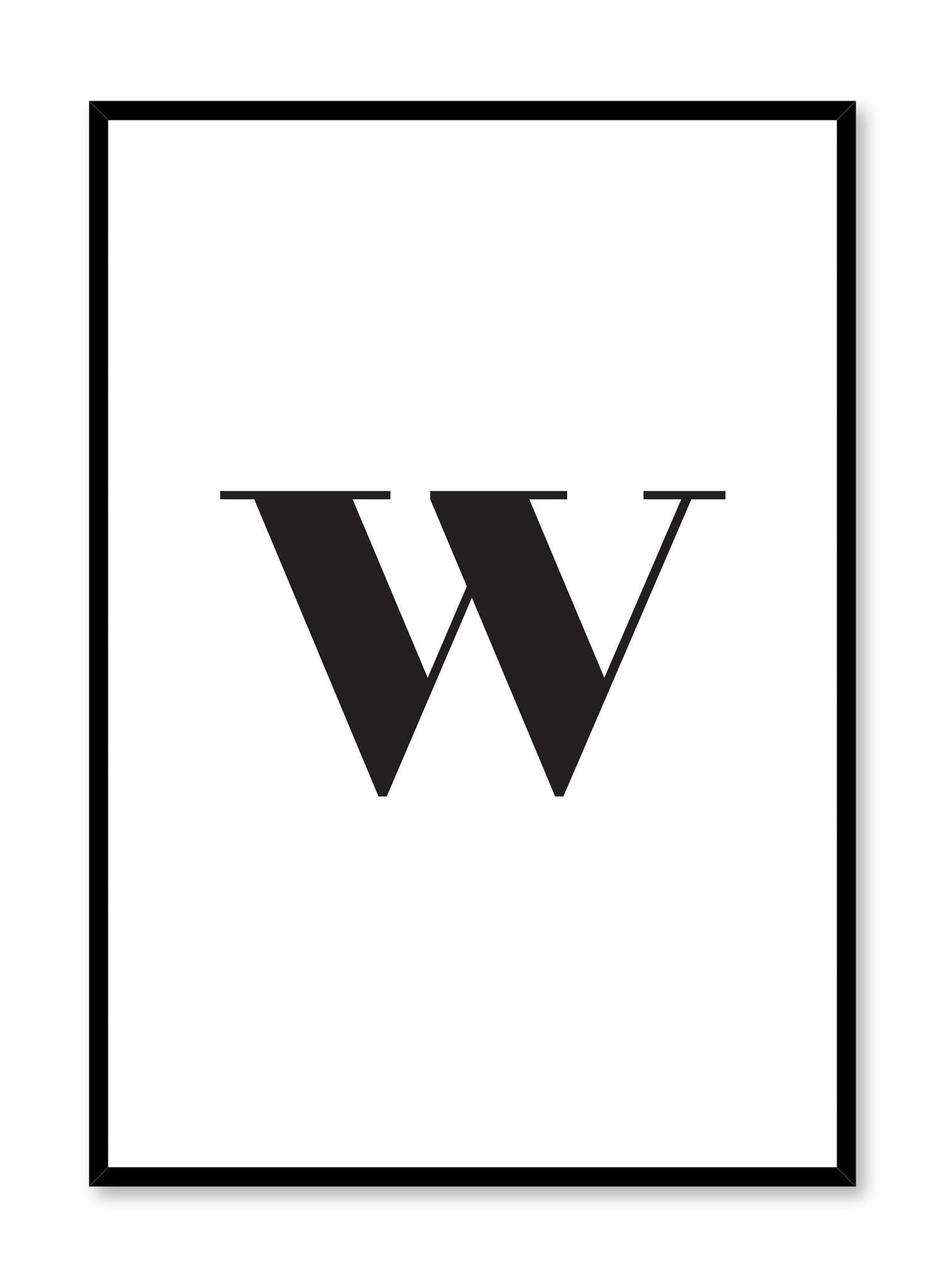 Lowercase Letter W, Poster