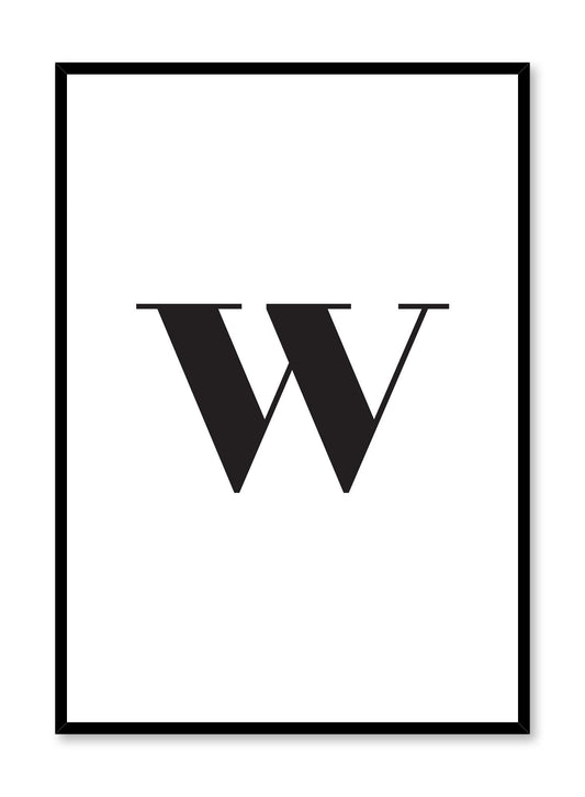 Lowercase Letter W, Poster