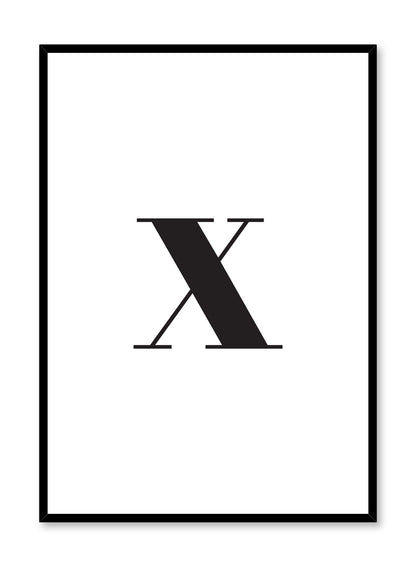 Lowercase Letter X, Poster