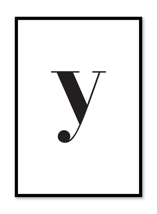 Lowercase Letter Y, Poster