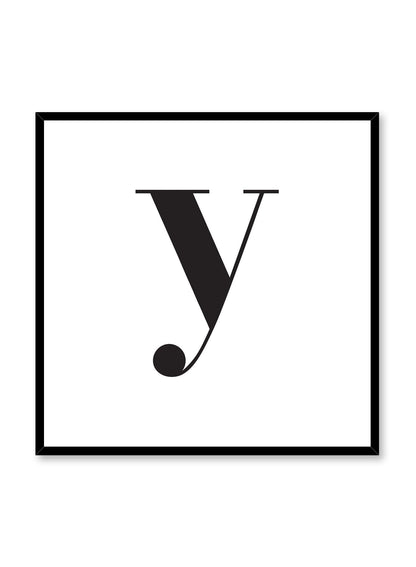 Lowercase Letter Y, Poster