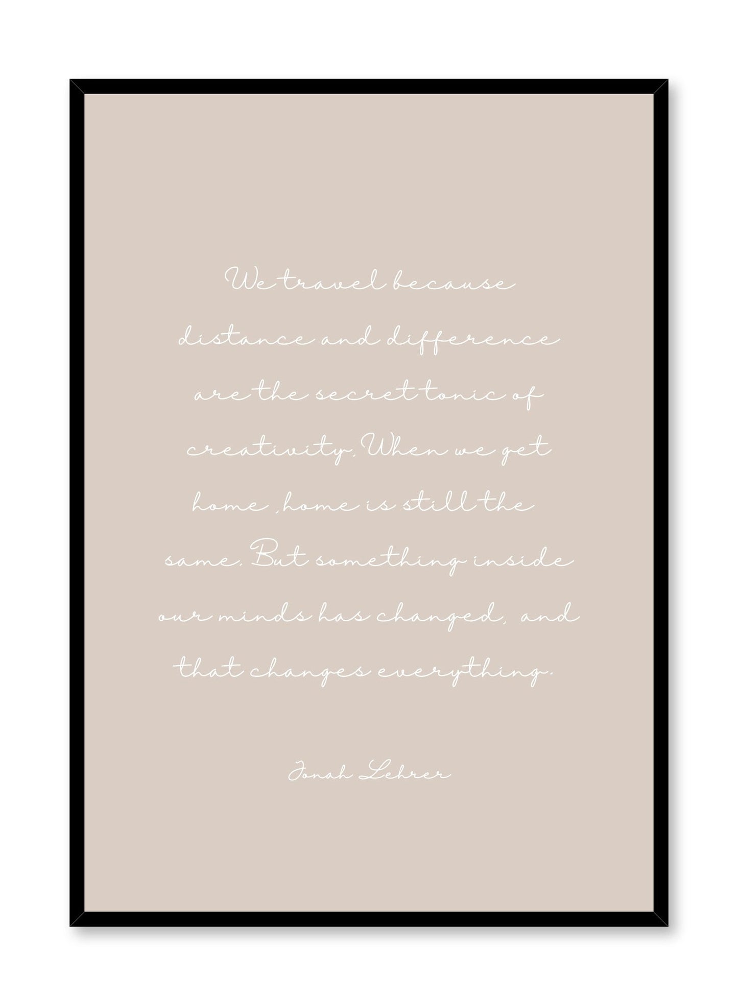 Travel in Beige, Poster