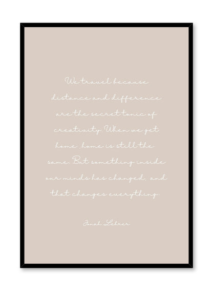 Travel in Beige, Poster