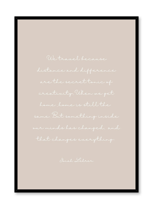 Travel in Beige, Poster