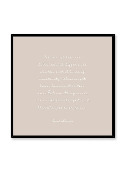 Travel in Beige, Poster