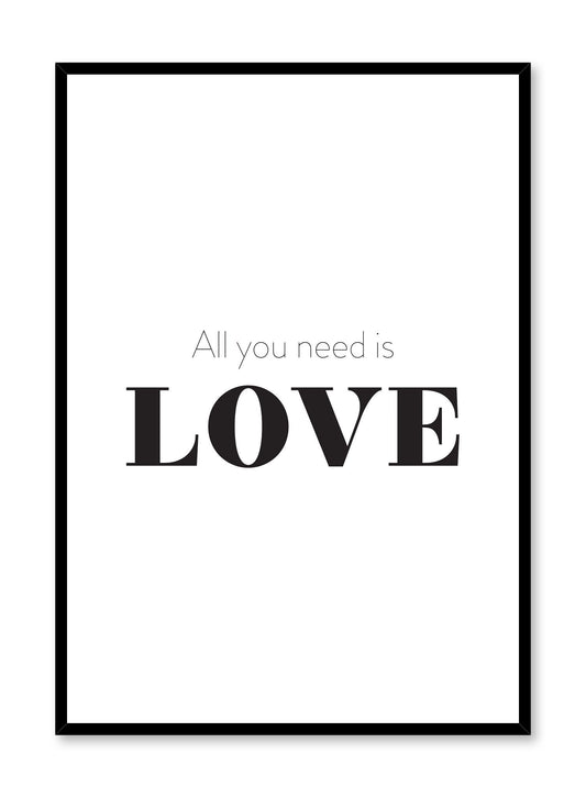 All You Need, Poster