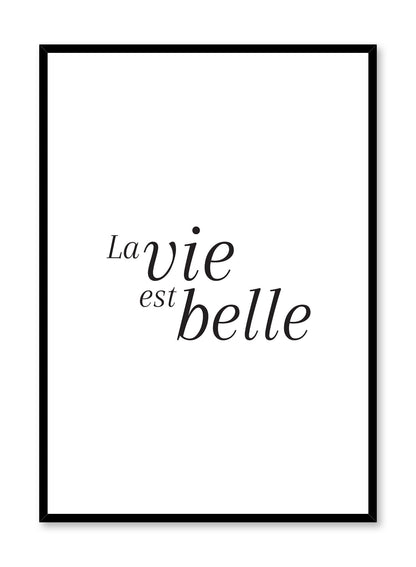 La vie, Poster