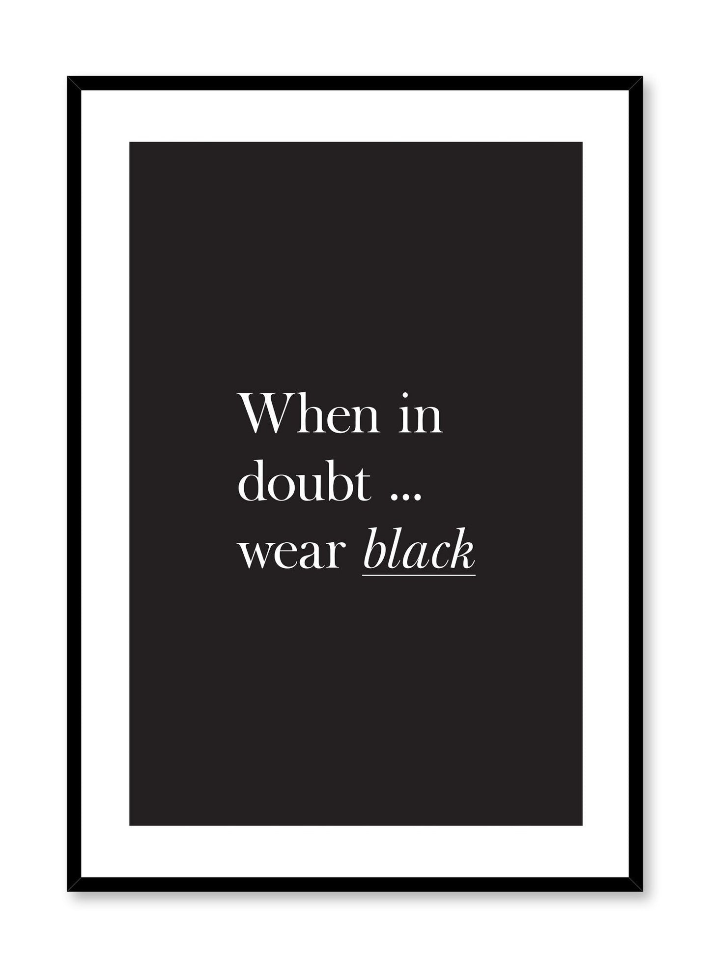 When In Doubt, Poster