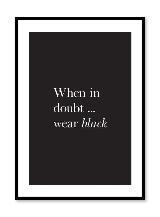 When In Doubt, Poster