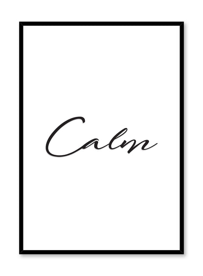 Calm, Poster