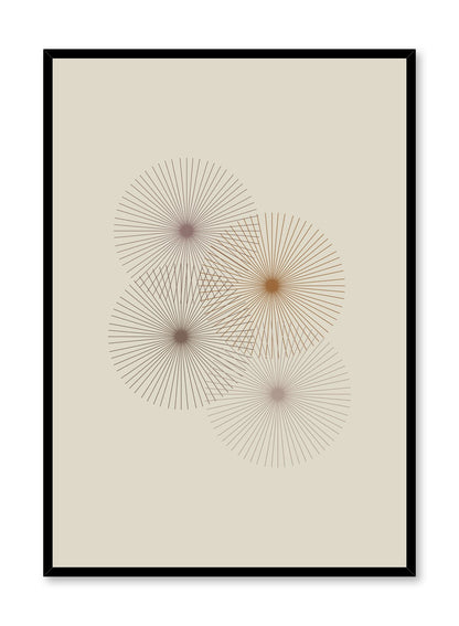 Flower Pop in Beige, Poster