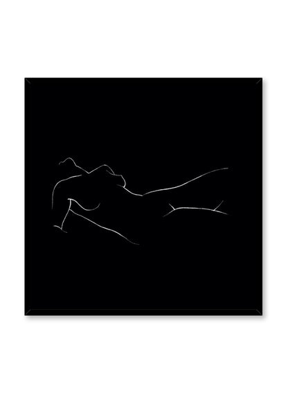 Nude Landscape in Black, Poster