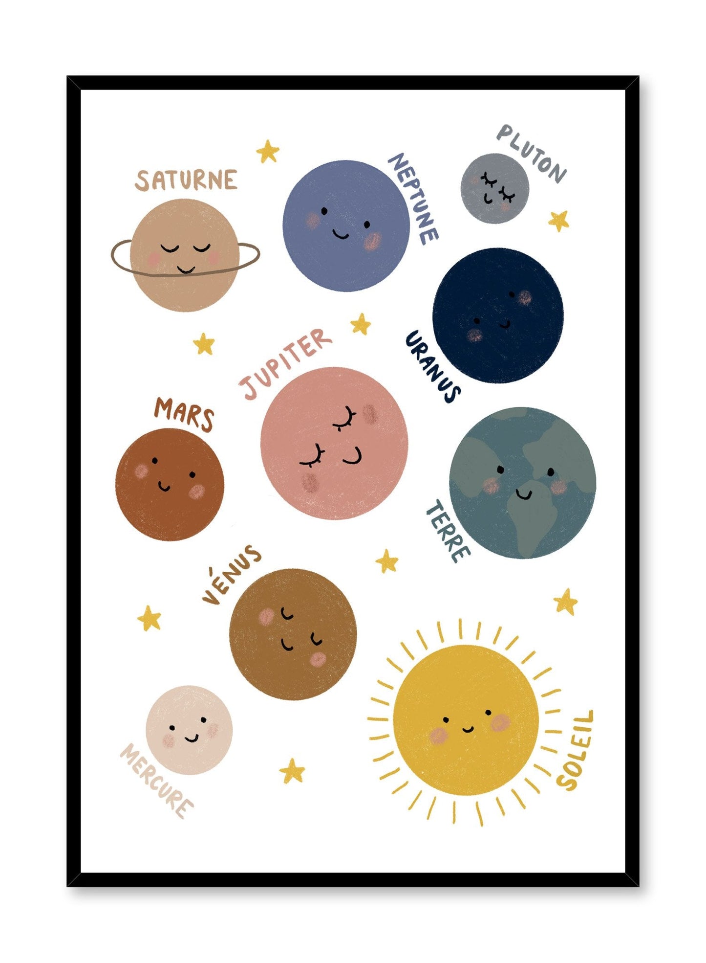 Happy Planets in French, Poster