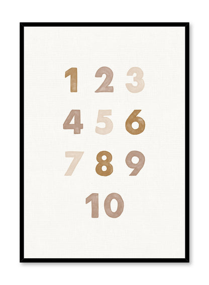 Numbers in Beige, Poster
