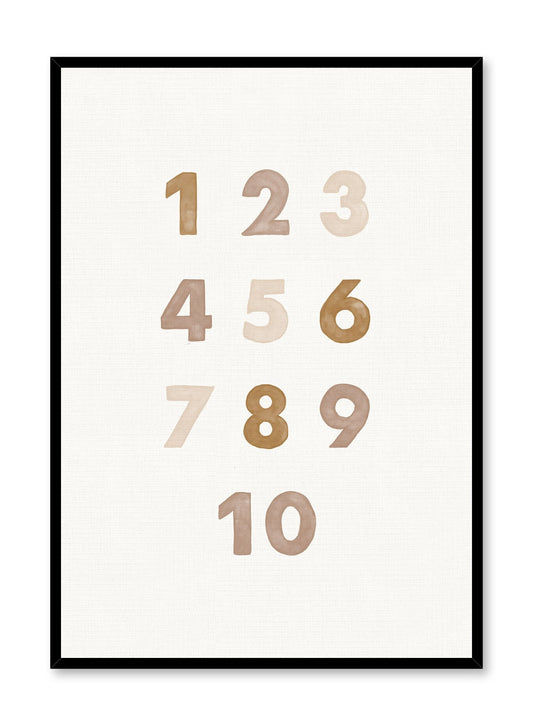 Numbers in Beige, Poster