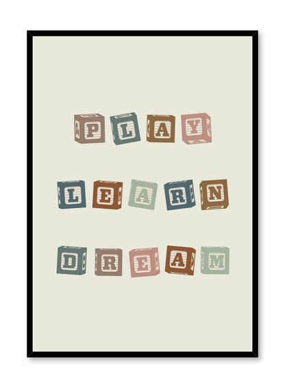 Play, Learn, Dream, Poster