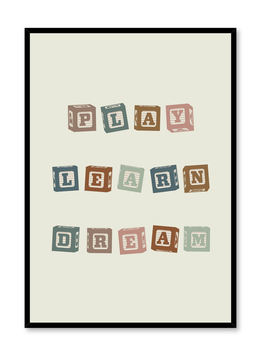 Play, Learn, Dream, Poster
