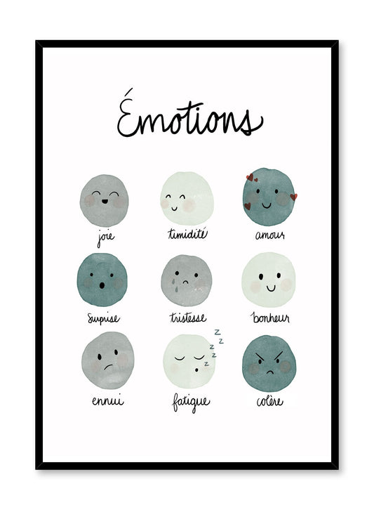 Blue Emotions in French, Poster