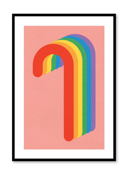 Rainbow Candy Cane, Poster