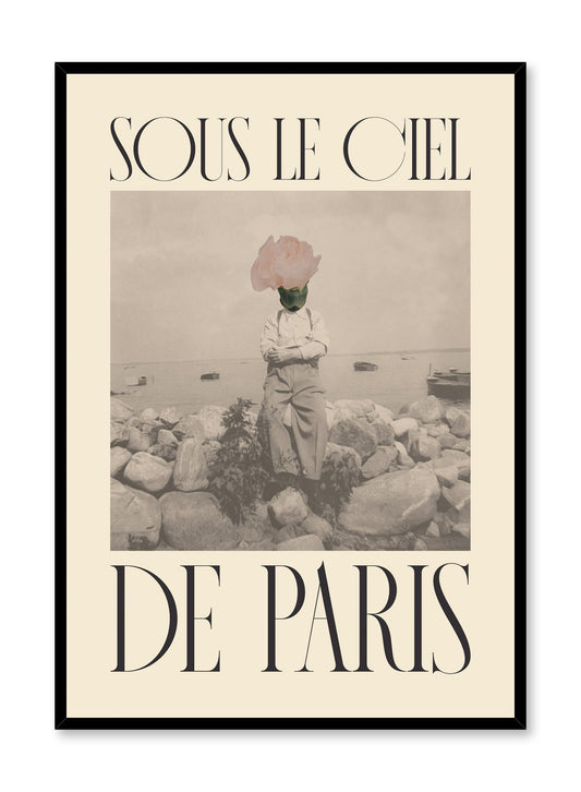 Under the Paris Sky in Beige, Poster