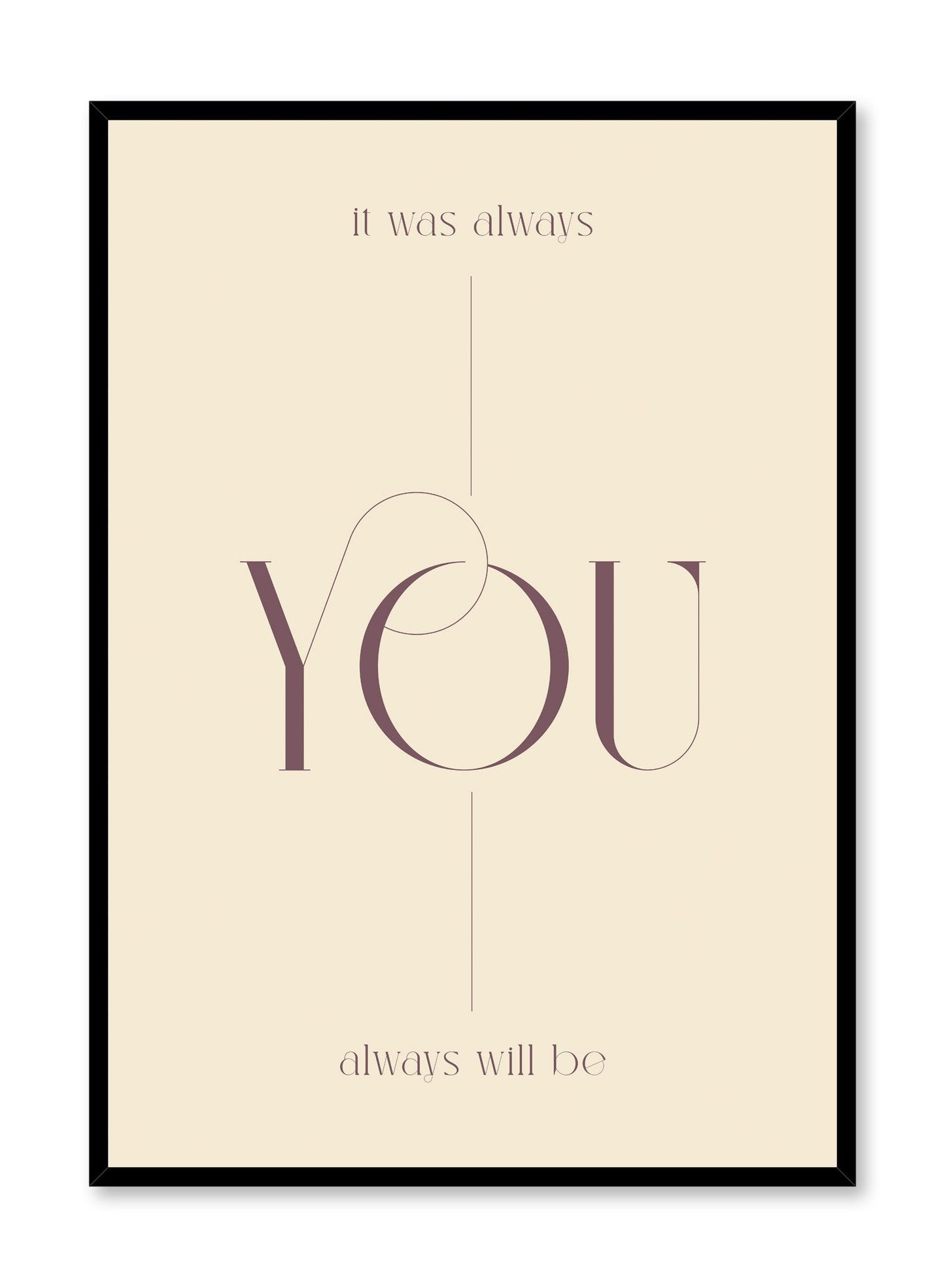 It Was Always You in Beige, Poster