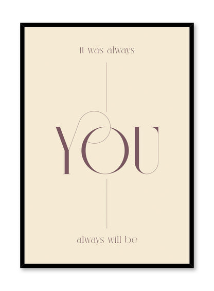 It Was Always You in Beige, Poster