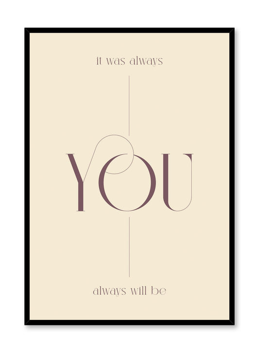 It Was Always You in Beige, Poster