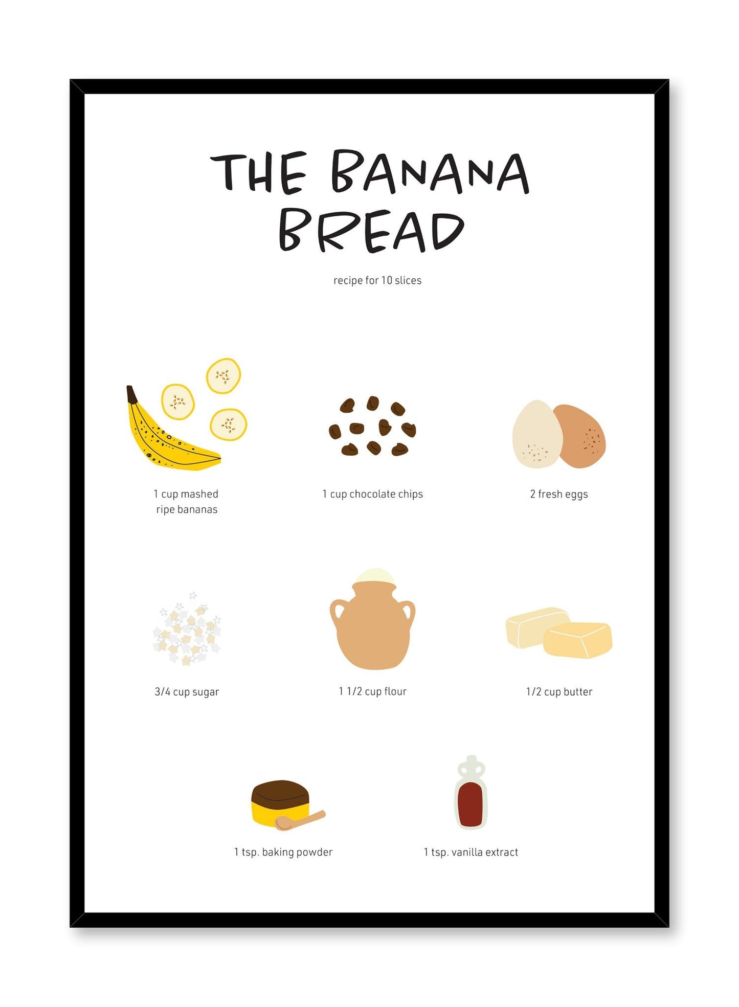Banana Bread Recipe, Poster