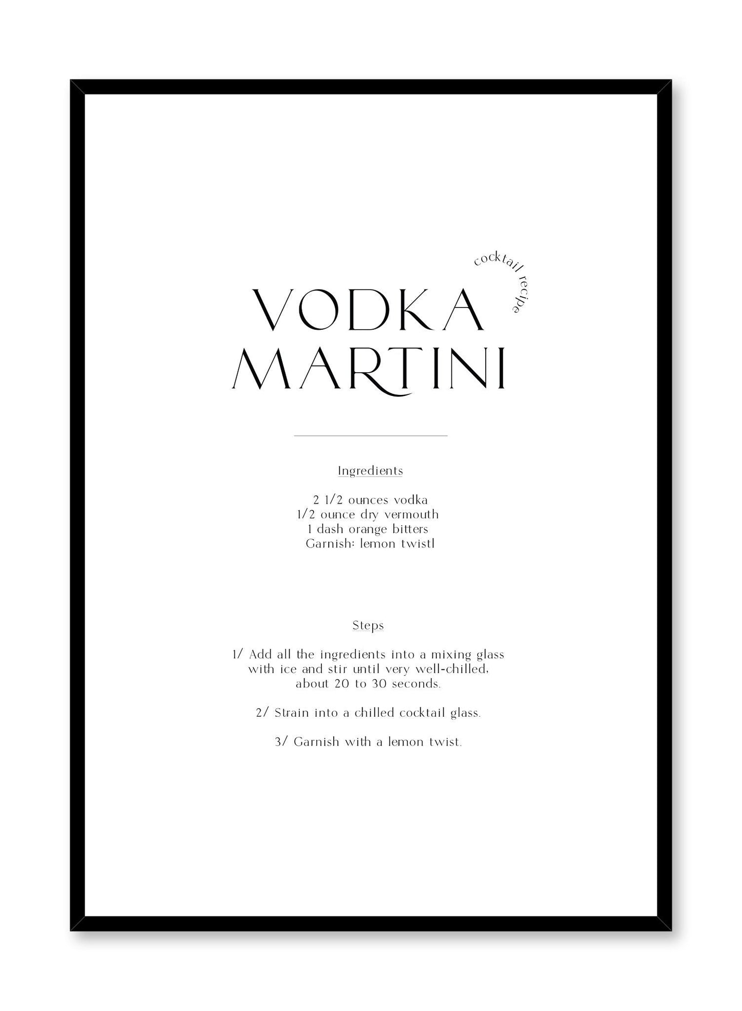 Vodka Martini, Poster