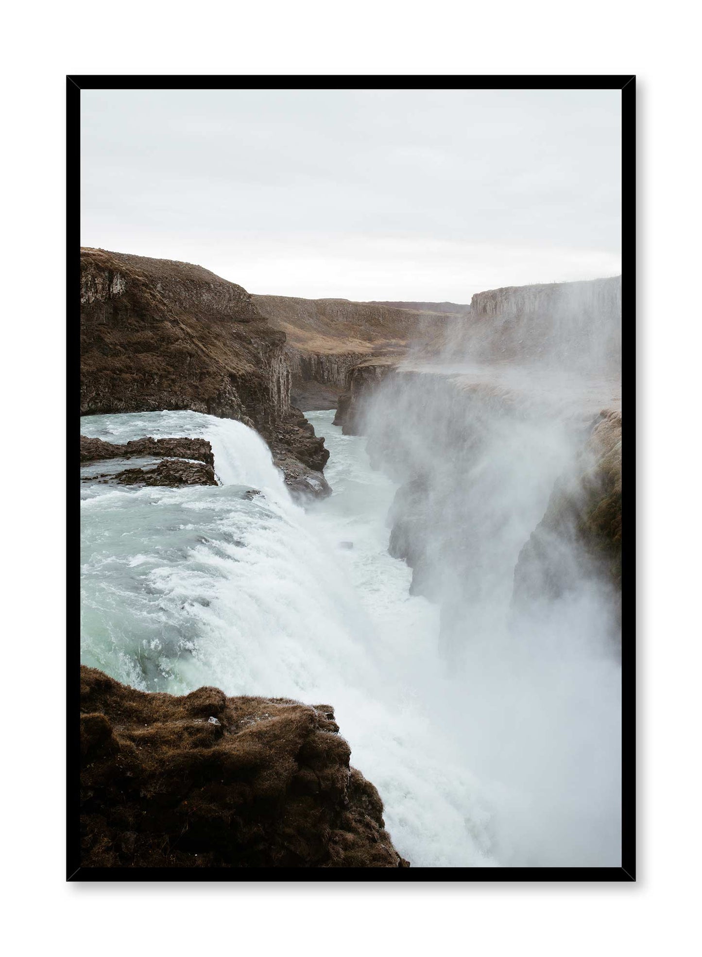 Scandinavian Waterfall, Poster