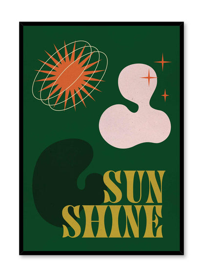 Groovy Sunshine in Green, Poster