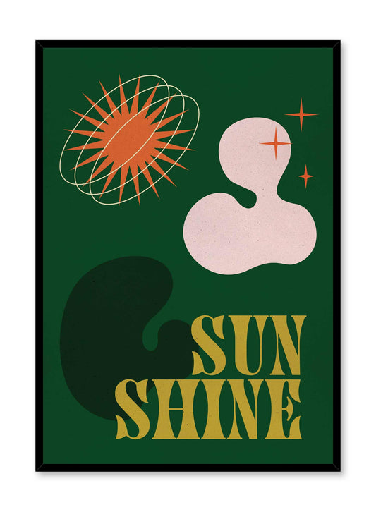 Groovy Sunshine in Green, Poster
