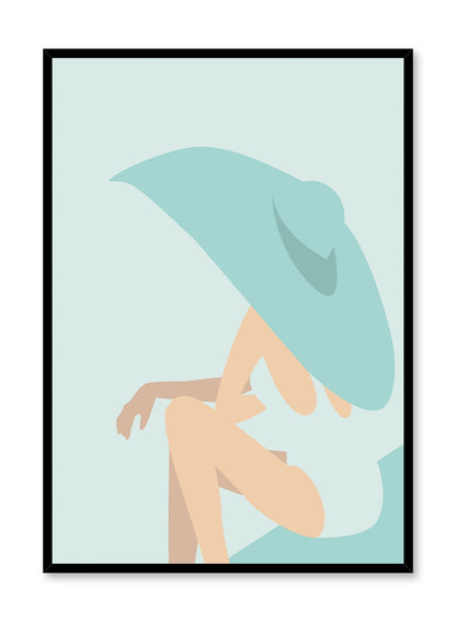 Poolside Diva in Aqua, Poster