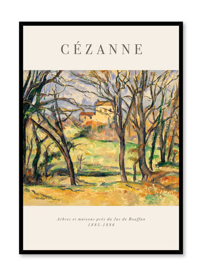 Trees and Houses Near the Jas de Bouffan, Poster