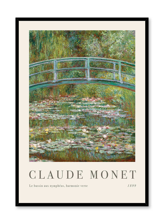Bridge over a Pond of Water Lilies, Poster