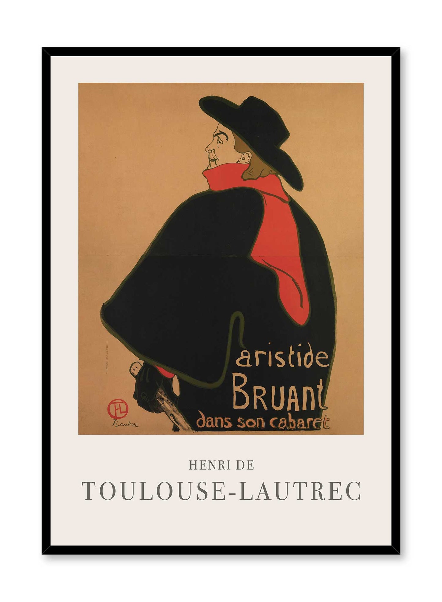Aristide Bruant, at His Cabaret, Poster