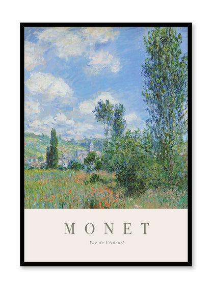 View of Vétheuil, Poster
