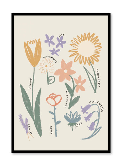 Little Gardener’s Guide in French, Poster
