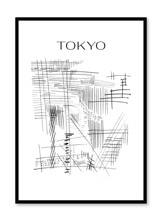 Tokyo City Map, Poster