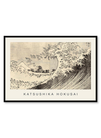 Great Wave Off Kanagawa Woodblock Print, Poster