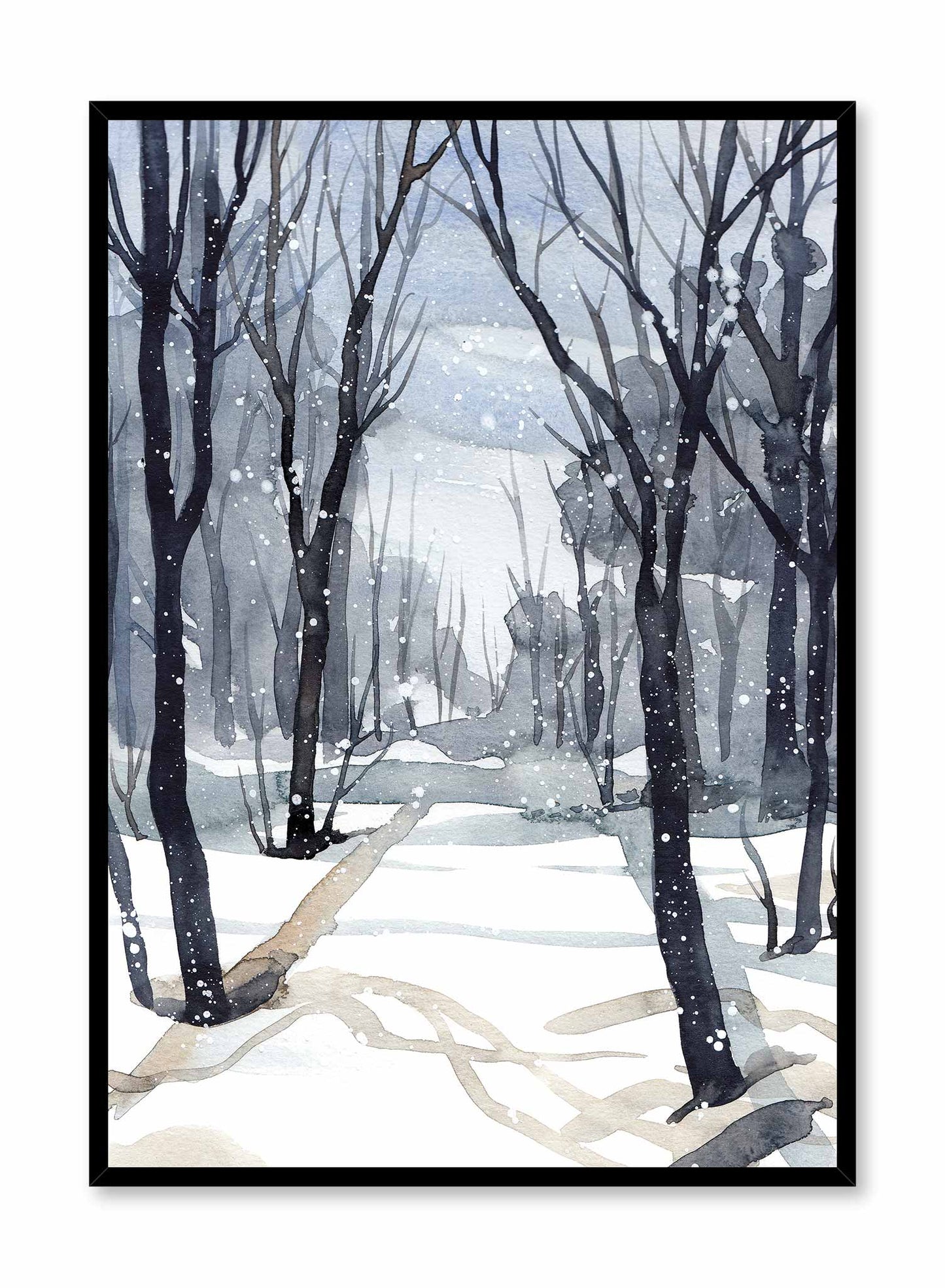 Snowy Stroll, Poster