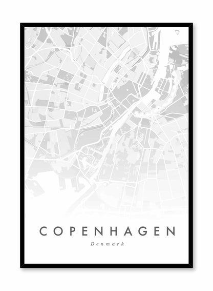 Copenhagen Map, Poster
