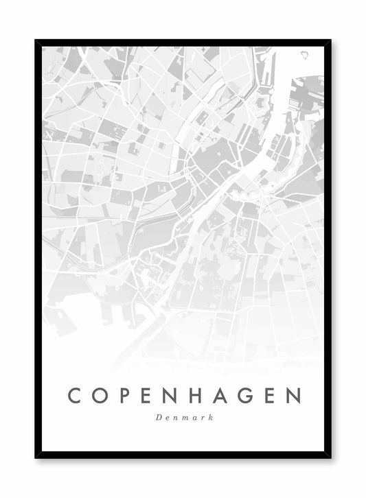 Copenhagen Map, Poster