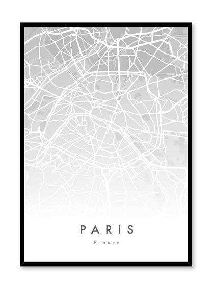 Paris Map, Poster