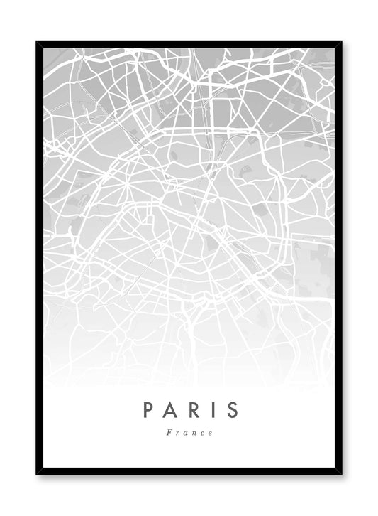 Paris Map, Poster
