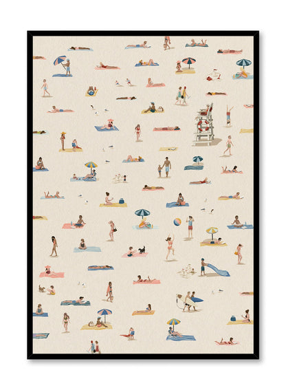 Beachside Crowd, Poster