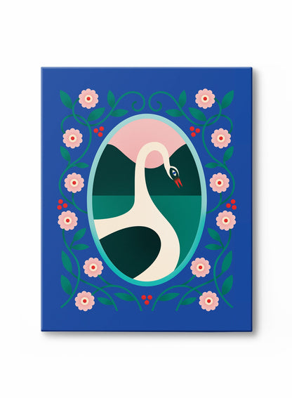 Mountain Lake Swan, Poster