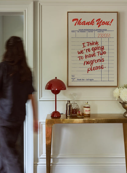 Negronis for Two, Poster